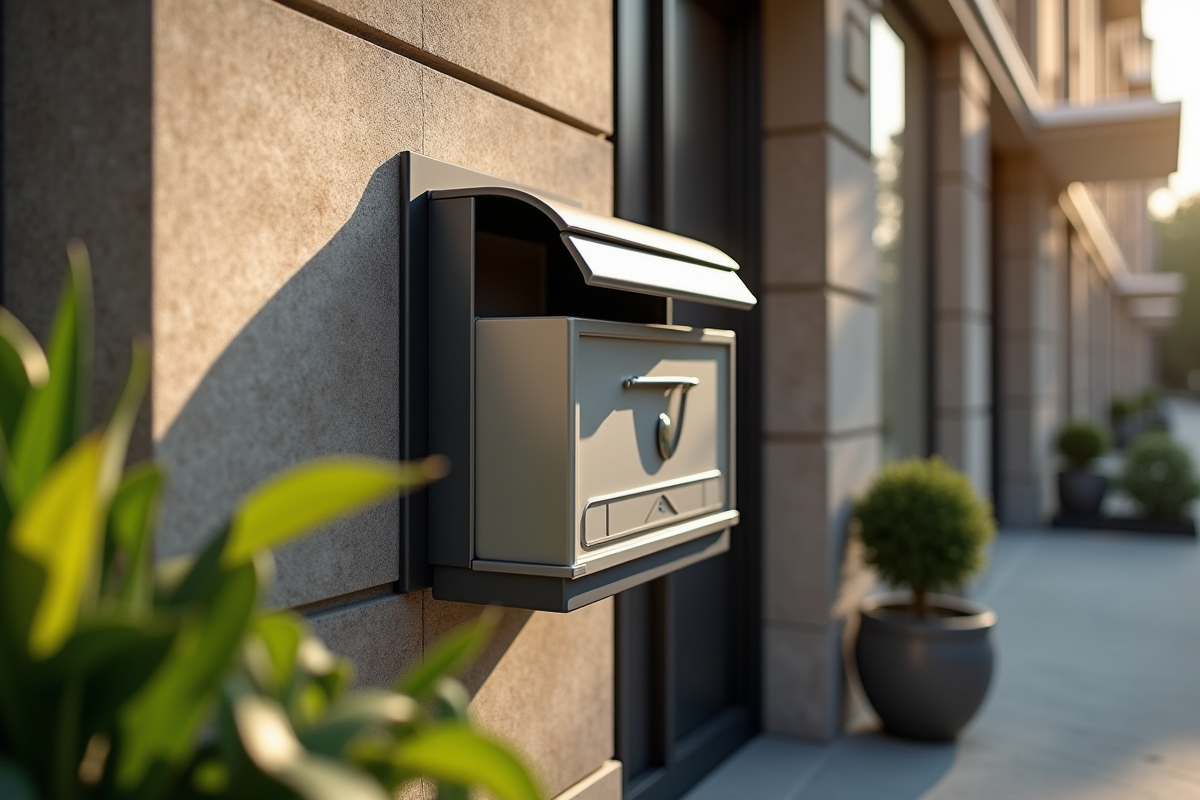 Boîte aux lettres avec courrier et chèque de remboursement