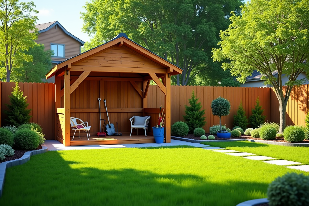 Construction d’un gazebo près de la clôture du voisin : règles et considérations