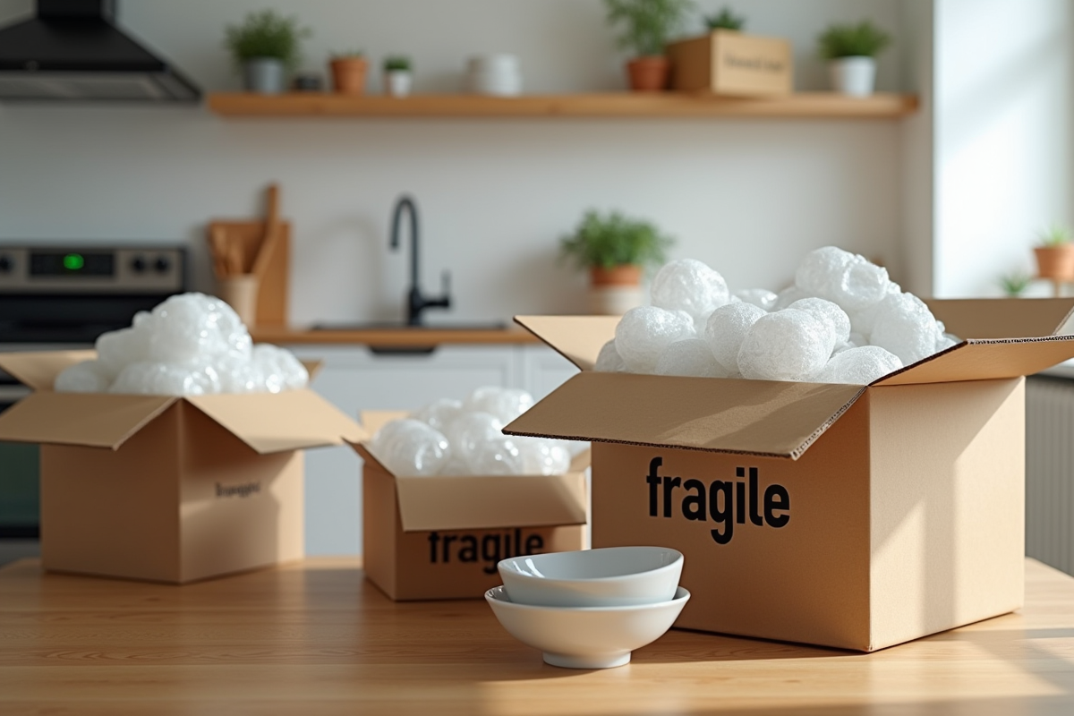 Choisir la bonne taille de carton de déménagement pour protéger votre vaisselle